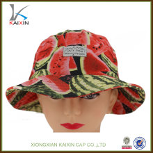 cores simples moda melancia chapéus sol máscara cap